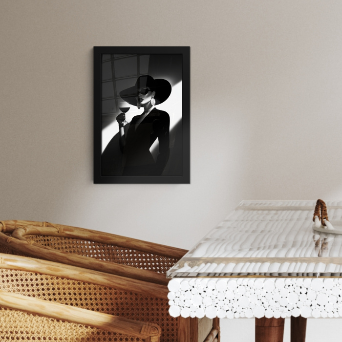 Vrouw - Wijn - Chic KitchenYeah - Keuken - Fotolijst klein -sfeer3