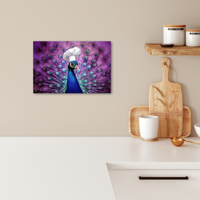 Pauw - Koksmuts - Cool - Paars KitchenYeah - Keuken - Canvas klein -sfeer1