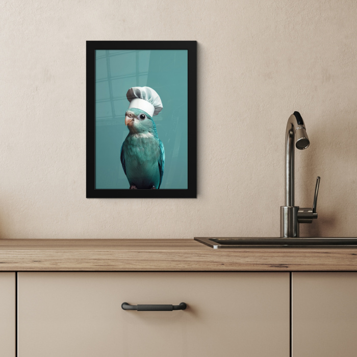 Kokatoe - Vogel - Koksmuts - Cute KitchenYeah - Keuken - Fotolijst klein -sfeer2