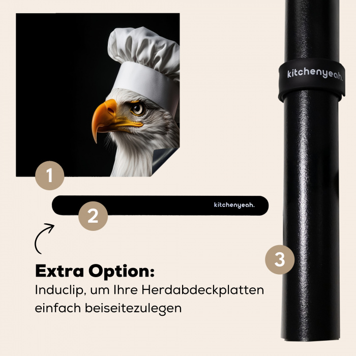 Arend -Amerika - Koksmuts - Vogel - Stoer Inductie beschermer vinyl 3mm middel -zzzzzzz-induclip_DE