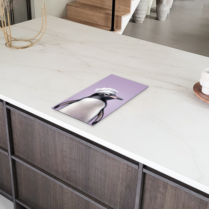 Pinguïn - Koksmuts - Lief - Paars Inductie beschermer vinyl 3mm middel -sfeer8