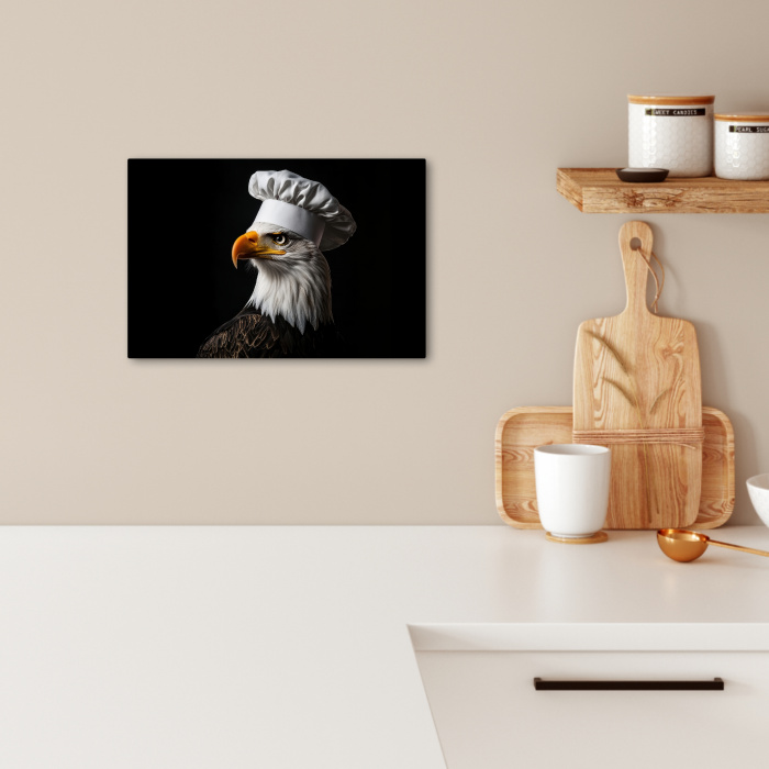 Arend -Amerika - Koksmuts - Vogel - Stoer KitchenYeah - Keuken - Canvas klein -sfeer1