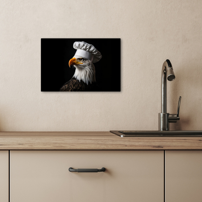 Arend -Amerika - Koksmuts - Vogel - Stoer KitchenYeah - Keuken - Canvas klein -sfeer2