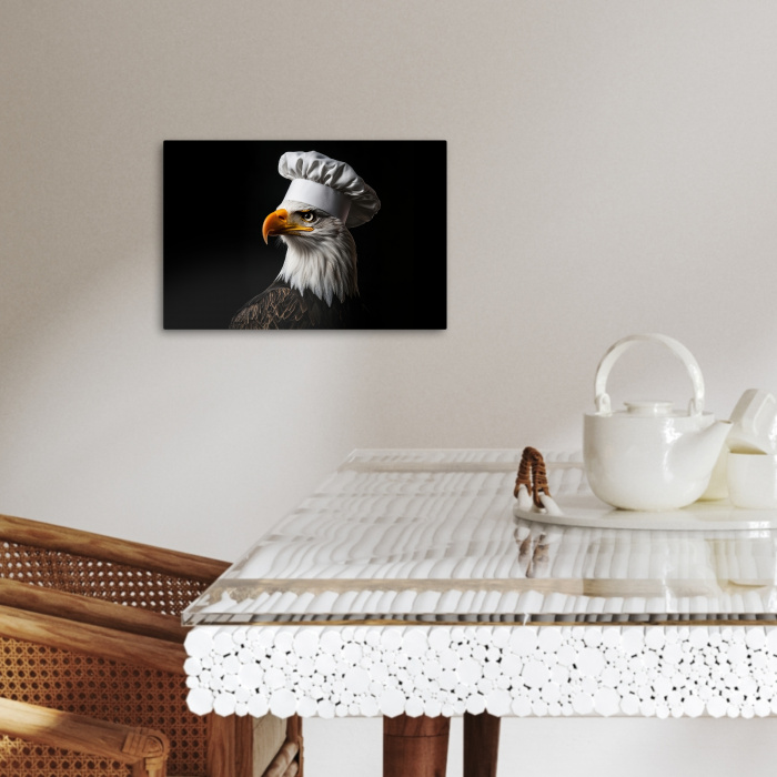Arend -Amerika - Koksmuts - Vogel - Stoer KitchenYeah - Keuken - Canvas klein -sfeer3