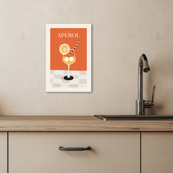 Moderne Cocktailkunst KitchenYeah - Keuken - Canvas klein -sfeer2