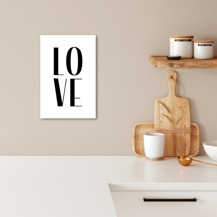Liefdeslettertypografie KitchenYeah - Keuken - Canvas klein -sfeer1