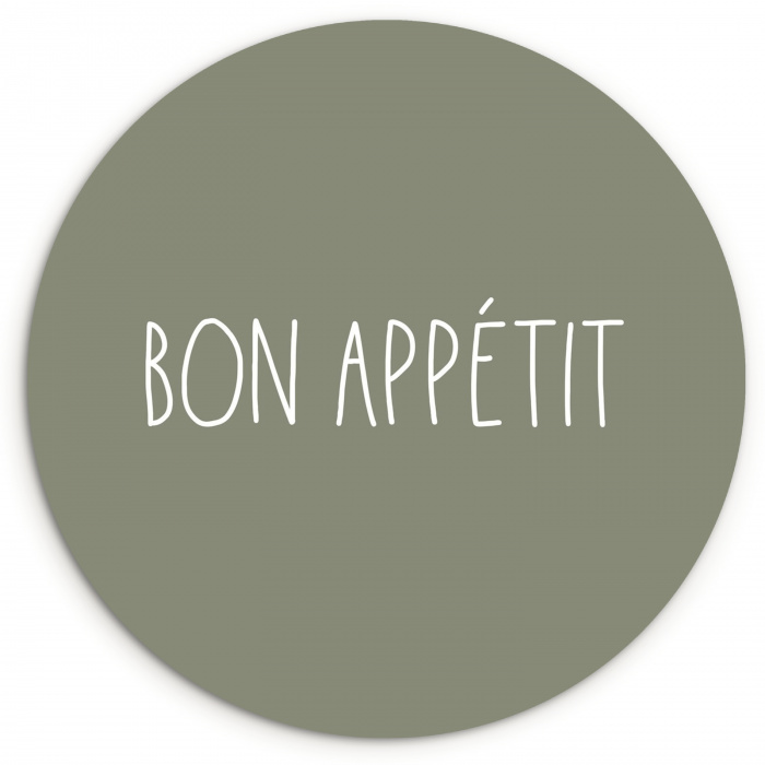 Gastronomische Groet KitchenYeah - Keuken - Wandcirkel Forex klein -3d