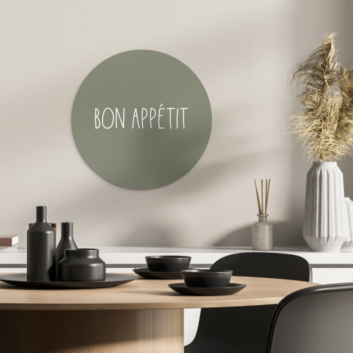 Gastronomische Groet KitchenYeah - Keuken - Wandcirkel Forex klein -sfeer2