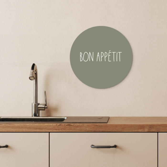 Gastronomische Groet KitchenYeah - Keuken - Wandcirkel Forex klein -sfeer3