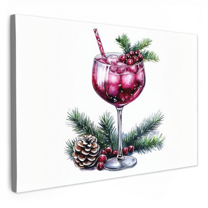 Winter - Cocktail - Decoratie - Drank KitchenYeah - Keuken - Canvas klein -3d