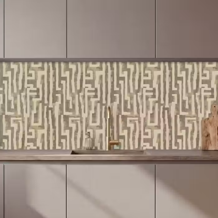 Küchenrückwand - Abstrakt - Geometrisch - Grün