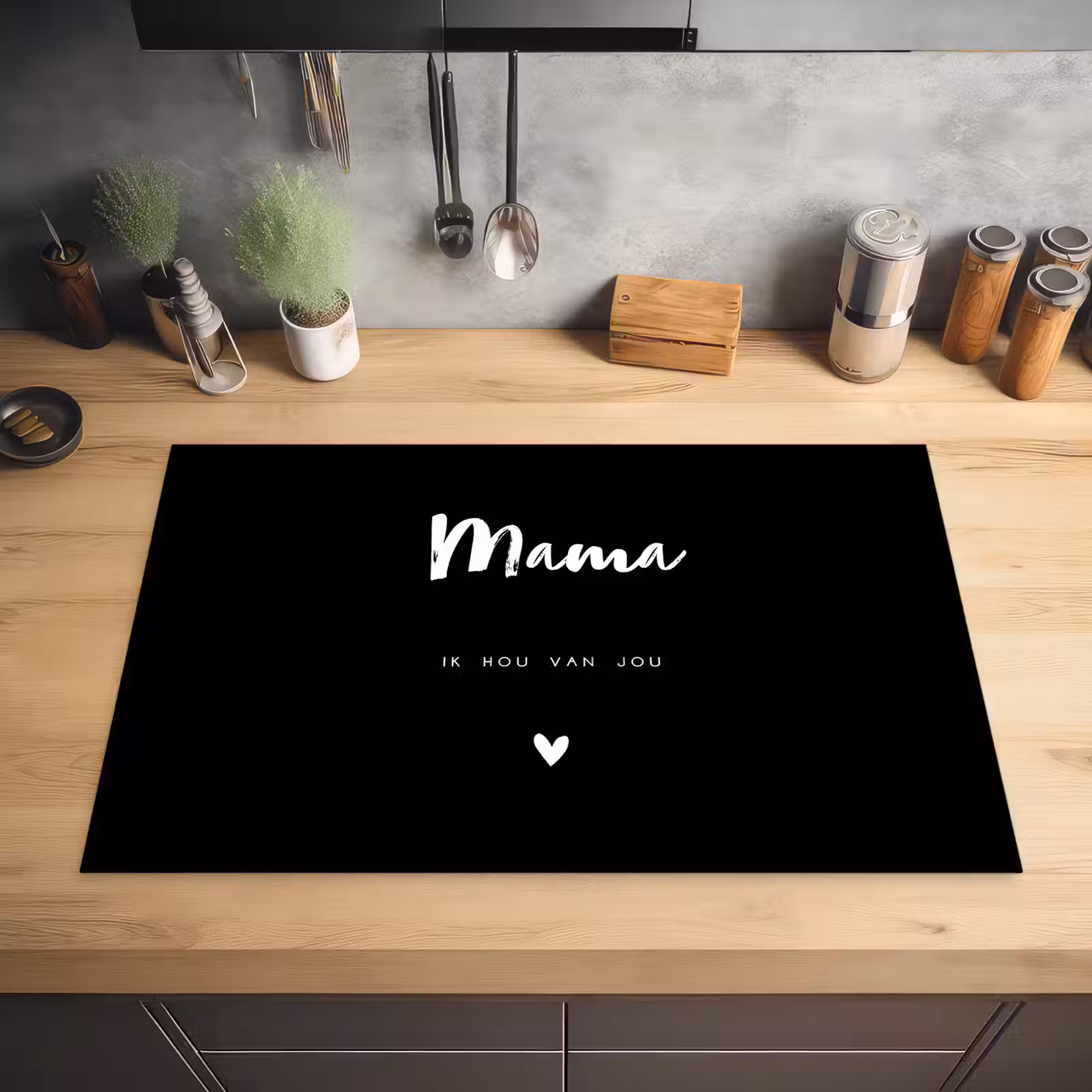 Herdabdeckplatte - Mama mit text — 1