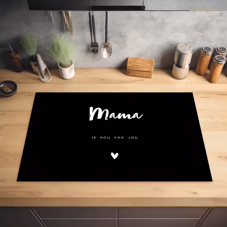 Herdabdeckplatte - Mama mit text — 1