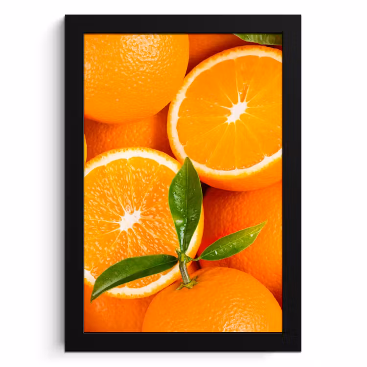 Bilder mit Rahmen - Orangefarbene Sonnenstrahlen — 1