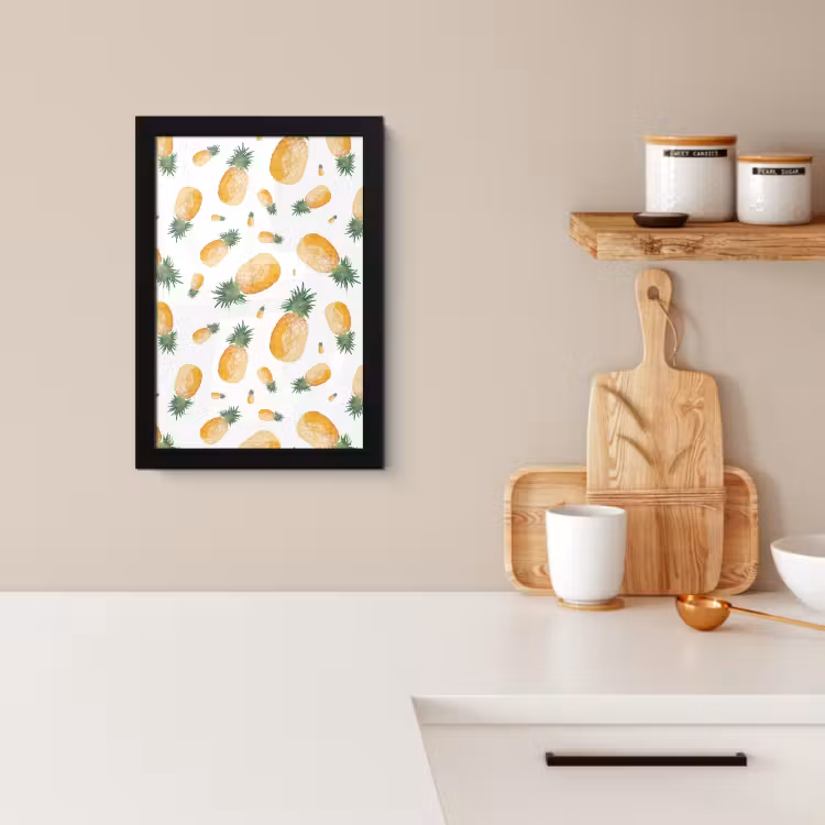 Bilder mit Rahmen - Ananas Aquarell — 2
