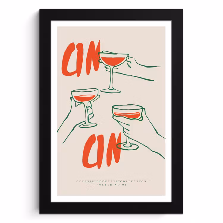 Bilder mit Rahmen - Cocktail-Trio — 1