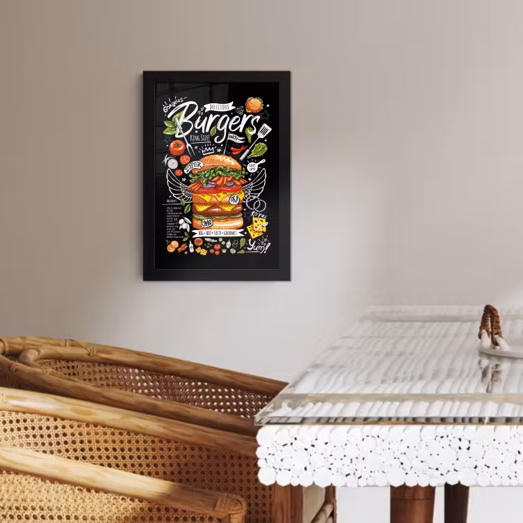 Bilder mit Rahmen - Burger-Bankett — 1