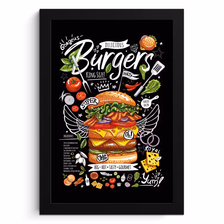 Bilder mit Rahmen - Burger-Bankett — 2