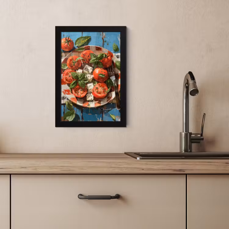 Bilder mit Rahmen - Caprese auf Leinwand — 2