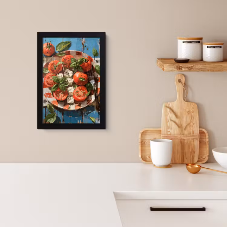 Bilder mit Rahmen - Caprese auf Leinwand — 3