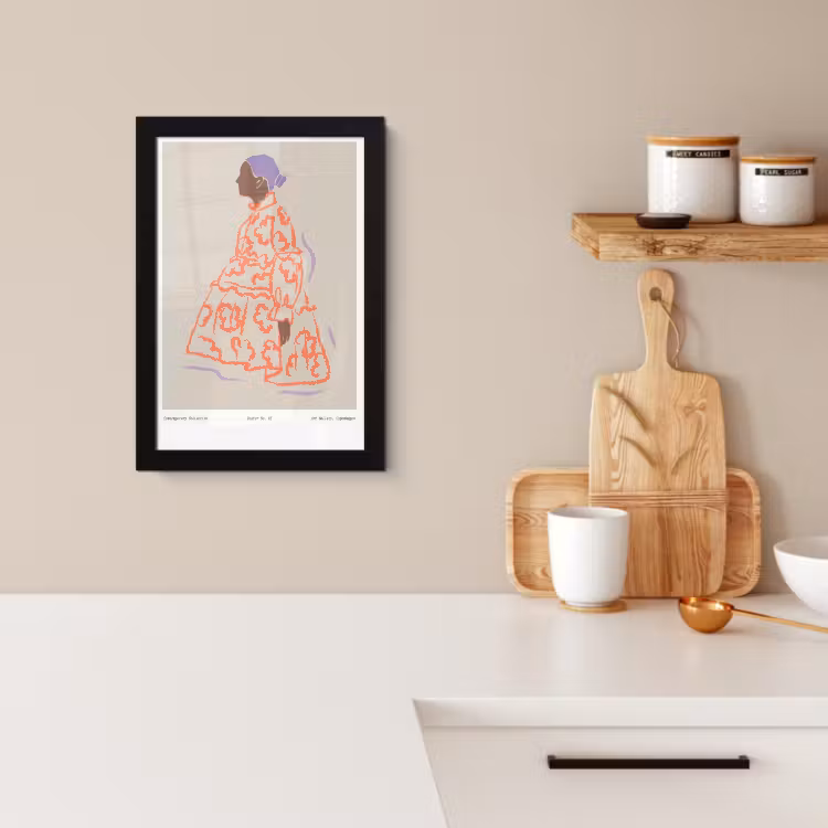 Bilder mit Rahmen - Profil in Pastell — 2