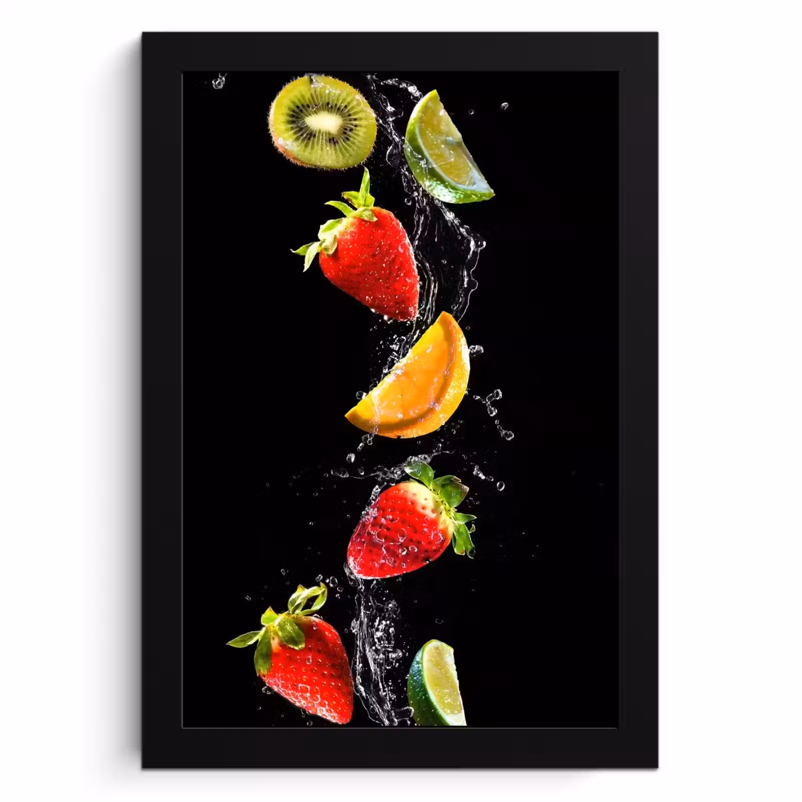Bilder mit Rahmen - Fruchtiger Wassertanz — 1
