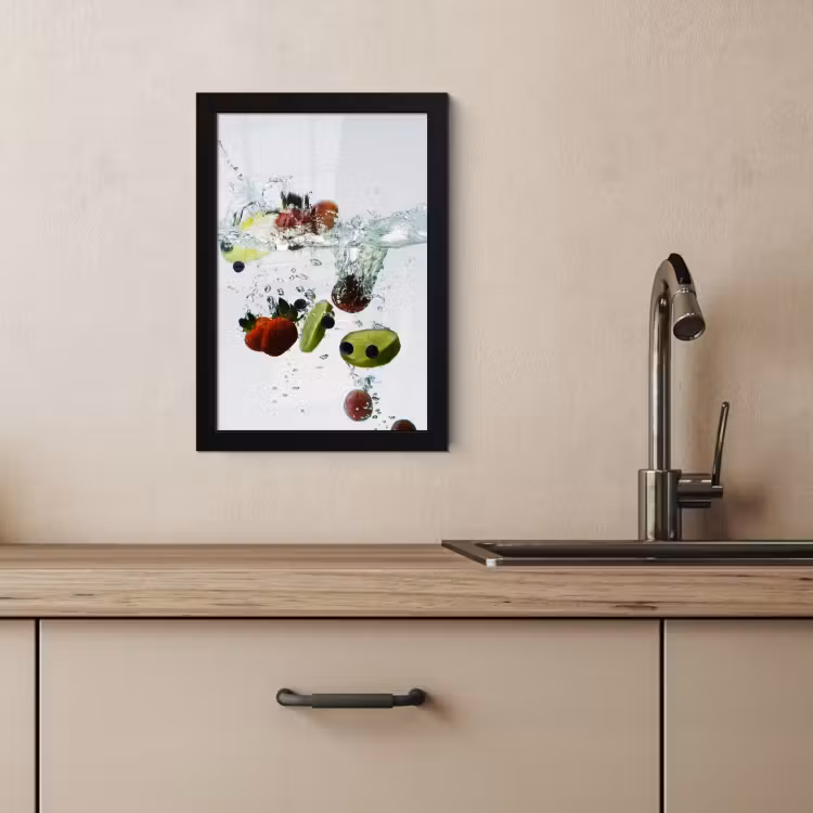 Bilder mit Rahmen - Fruchtsinfonie in Wasser — 4