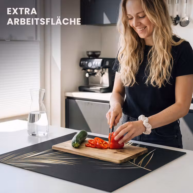 Herdabdeckplatte - Goldene Eleganz der Tropen — 5
