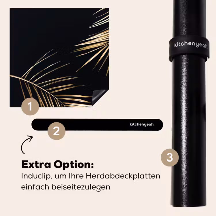 Herdabdeckplatte - Goldene Eleganz der Tropen — 8