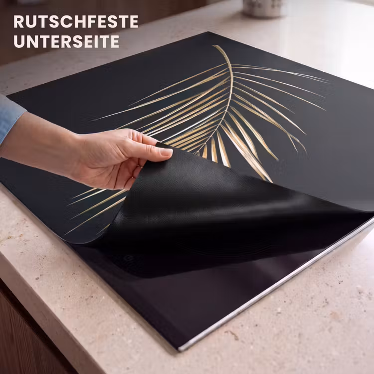 Herdabdeckplatte - Goldenes Palmwedel — 6
