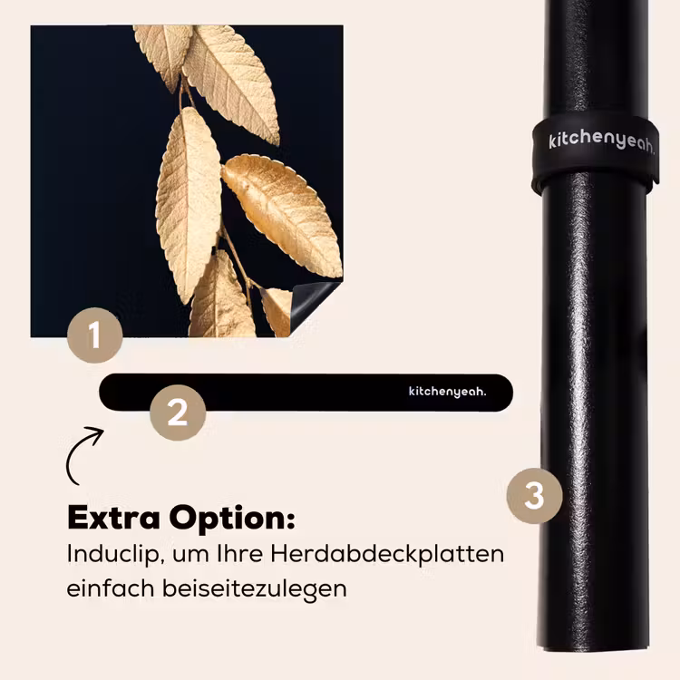 Herdabdeckplatte - Vergoldetes Laubwerk — 8