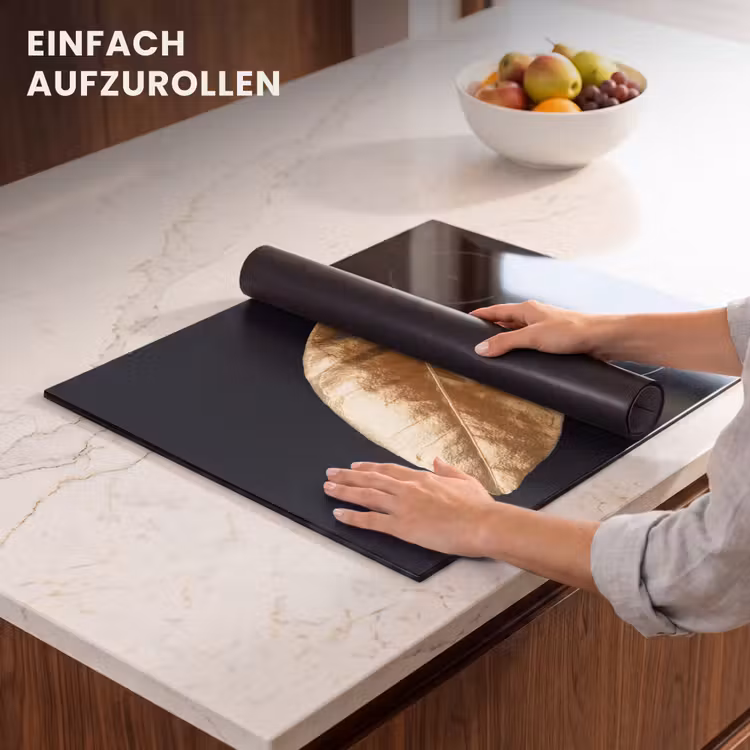 Herdabdeckplatte - Einsames Goldblatt — 7