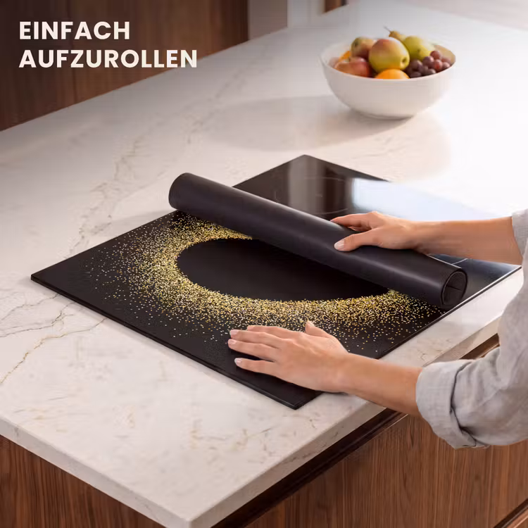 Herdabdeckplatte - Herz aus Goldstaub — 7