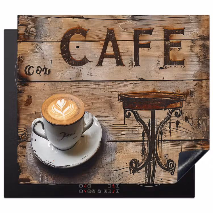 Herdabdeckplatte - Künstlerischer Kaffeemoment — 1