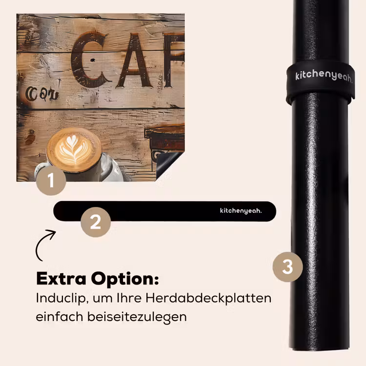 Herdabdeckplatte - Künstlerischer Kaffeemoment — 8