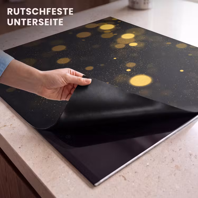 Herdabdeckplatte - Goldstaub und Kosmos — 6