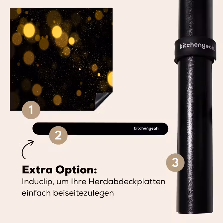 Herdabdeckplatte - Goldstaub und Kosmos — 8