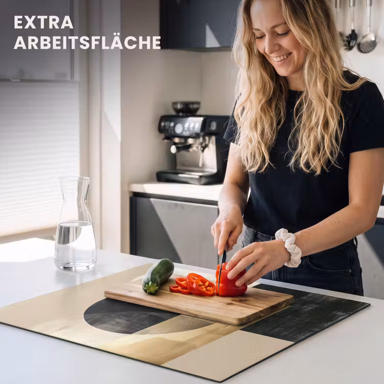 Herdabdeckplatte - Kreise und Quadrate: Ein Spiel der Gegensätze — 5