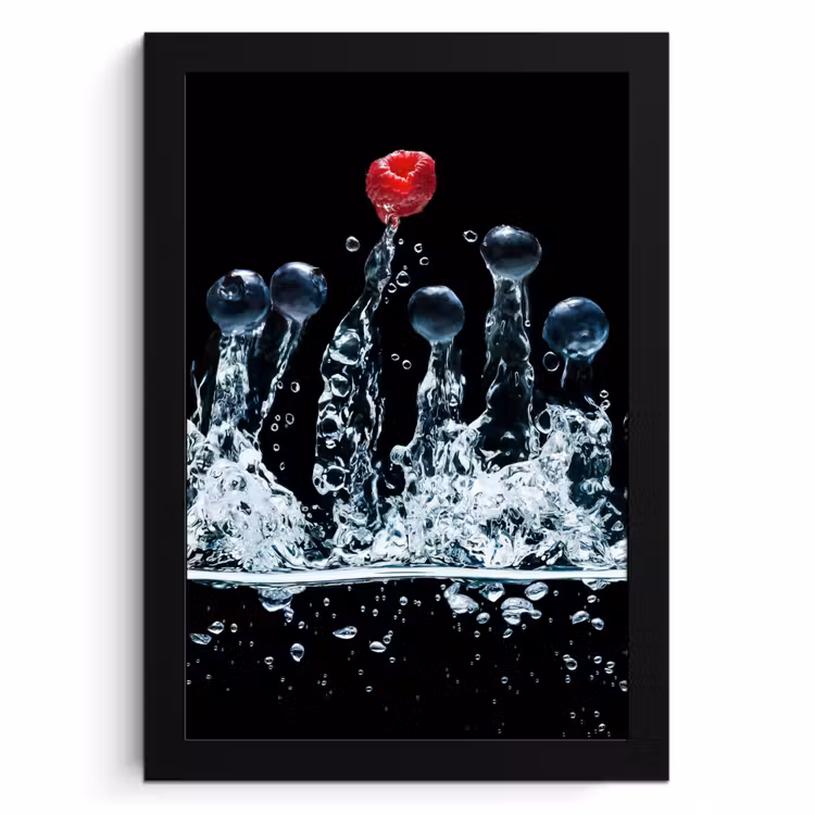 Bilder mit Rahmen - Beeren-Splash-Symphonie — 1
