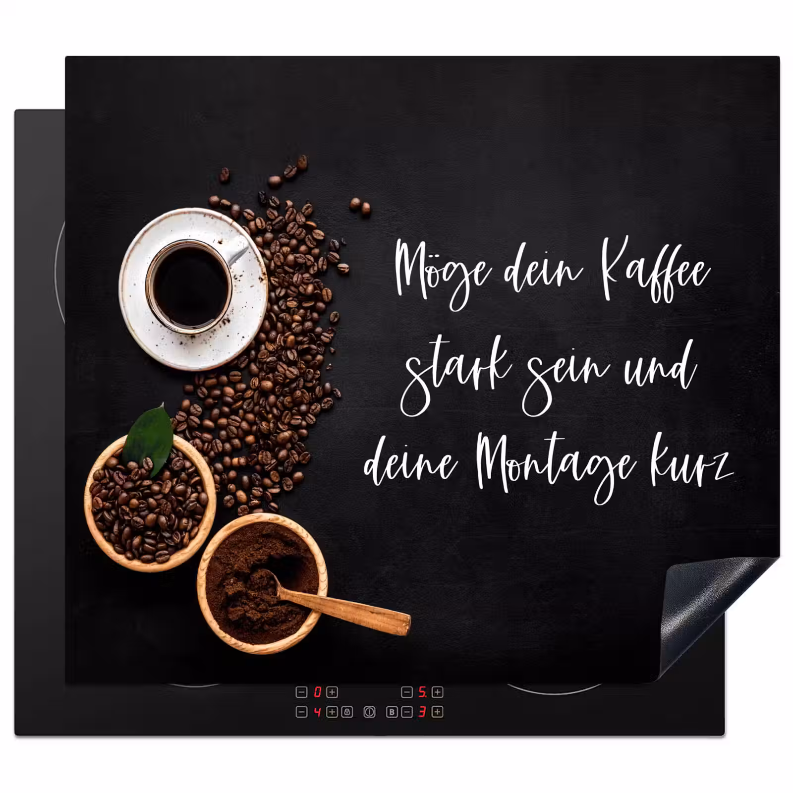 Herdabdeckplatte - Kaffee und Weisheit — 1