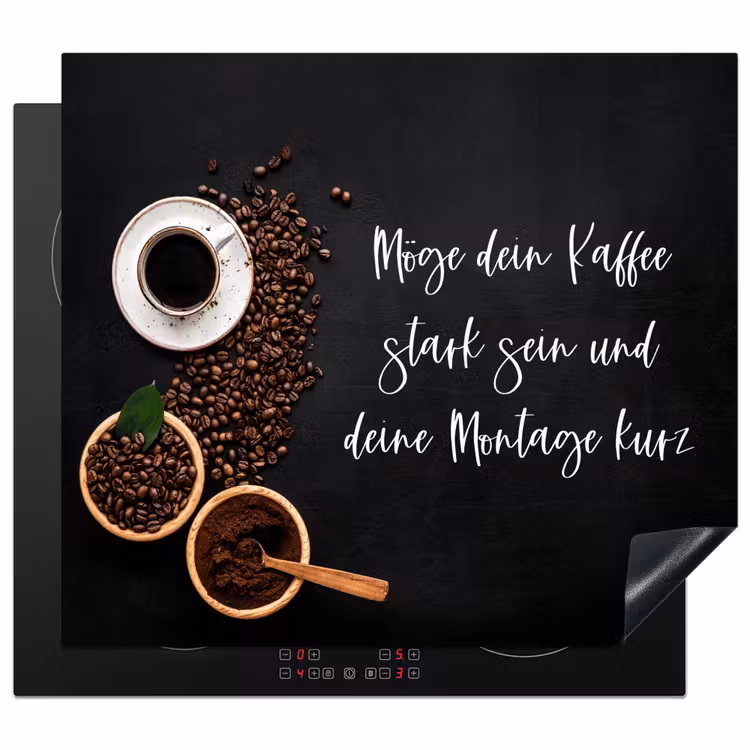 Herdabdeckplatte - Kaffee und Weisheit — 1