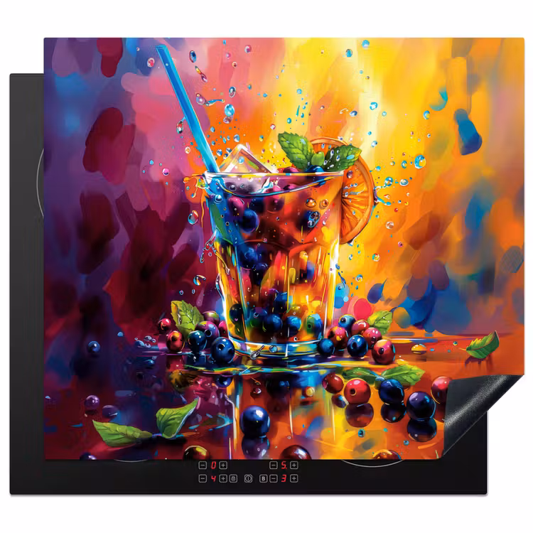 Herdabdeckplatte - Explosion von Früchten und Farben — 1