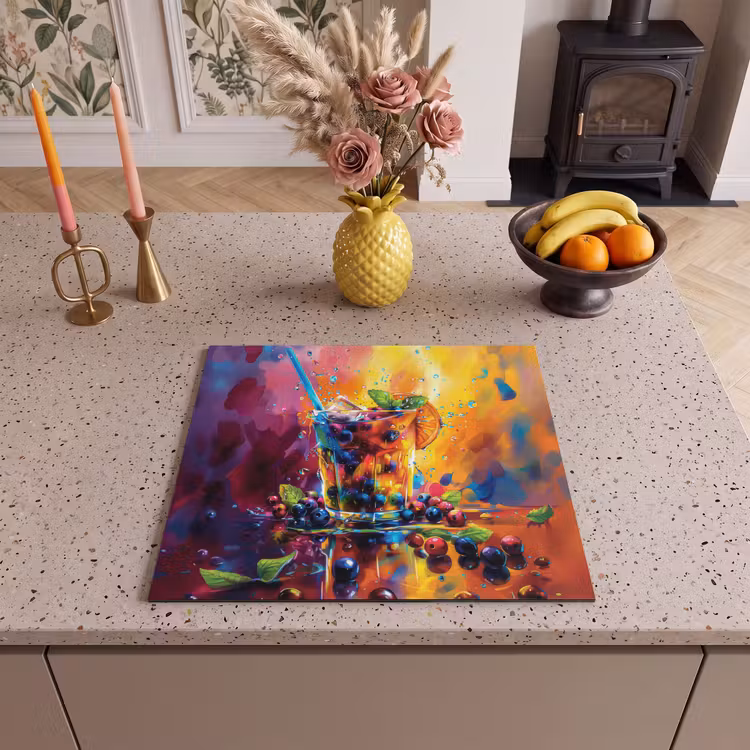 Herdabdeckplatte - Explosion von Früchten und Farben — 3
