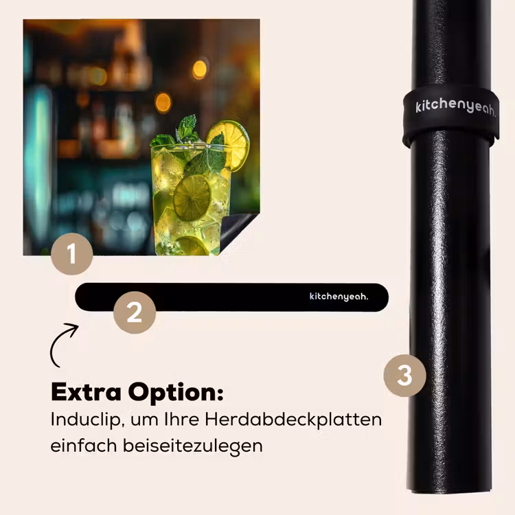 Herdabdeckplatte - Zitrus-Mojito in Bar-Umgebung — 8