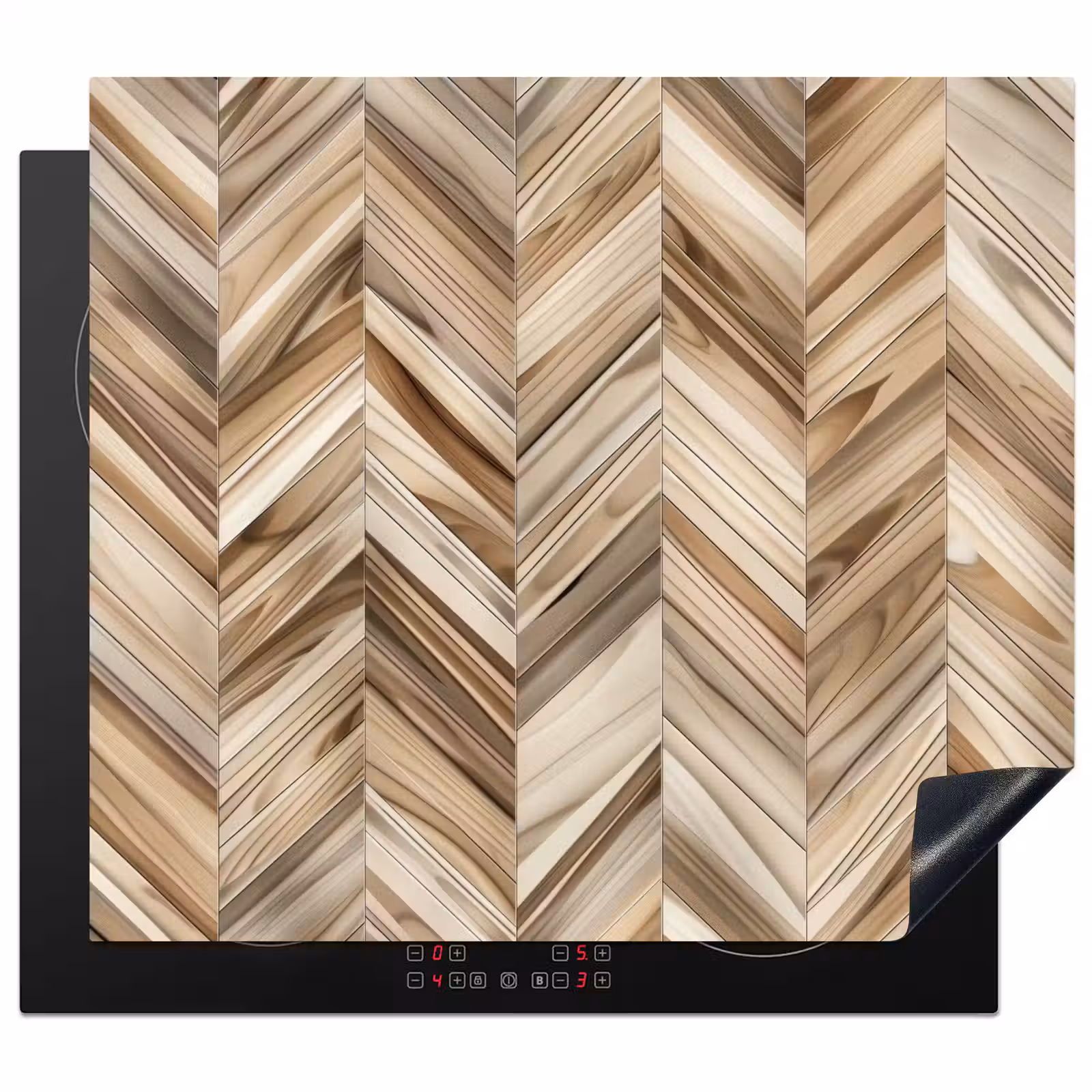 Herdabdeckplatte - Sunburst in Holz — 1