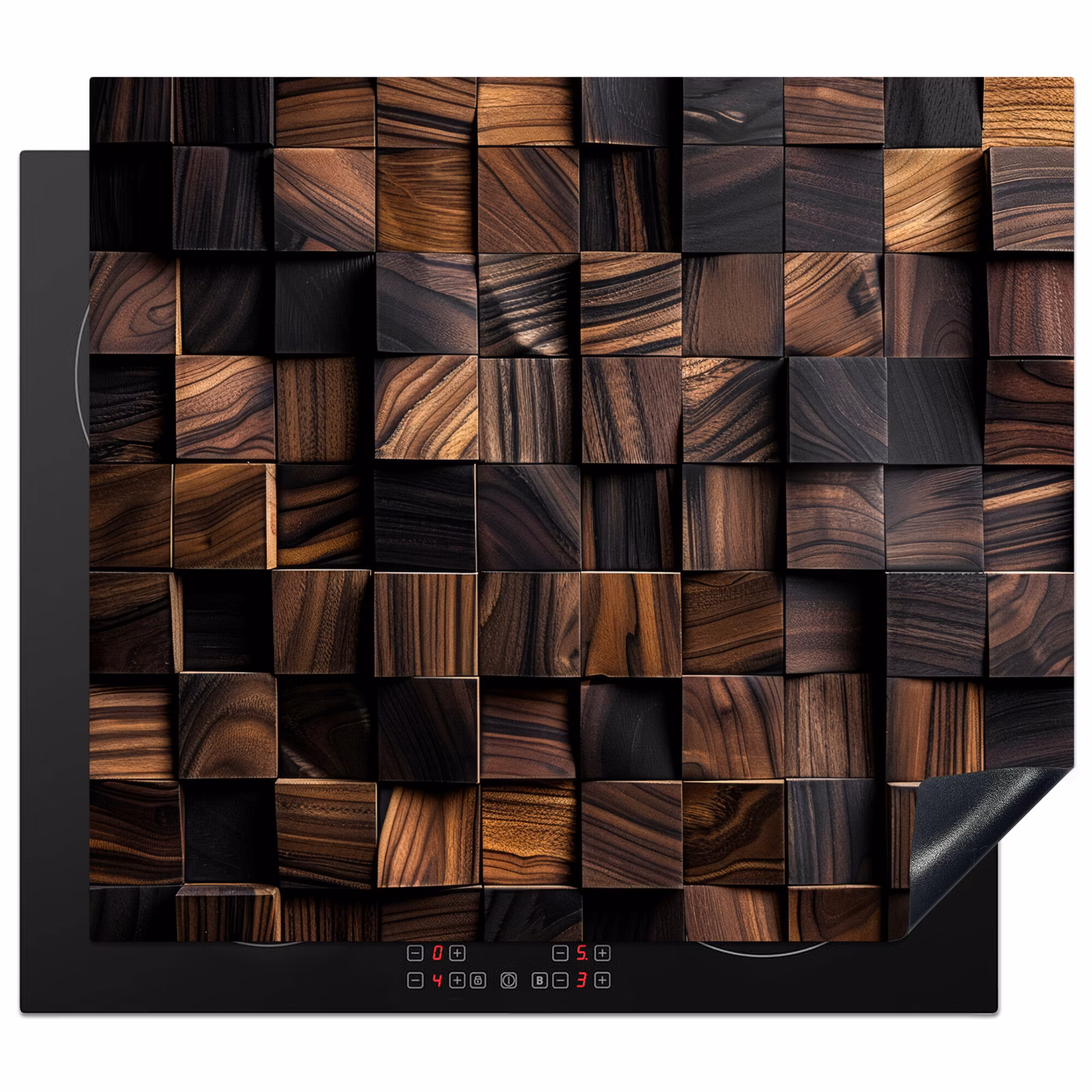 Herdabdeckplatte - Mosaik aus Holztexturen — 1