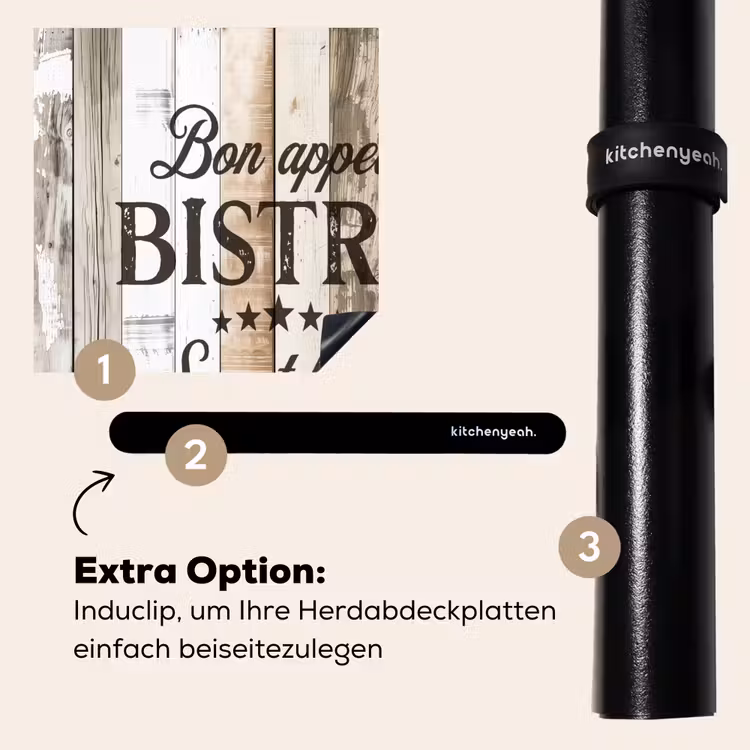 Herdabdeckplatte - Bistro-Willkommenstafel — 8