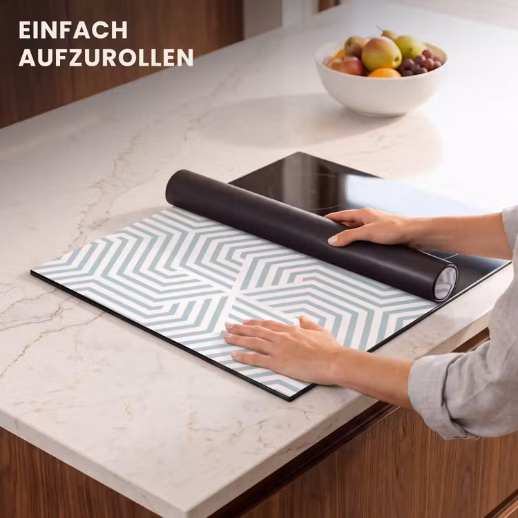 Herdabdeckplatte - Eisiger Zickzack — 7