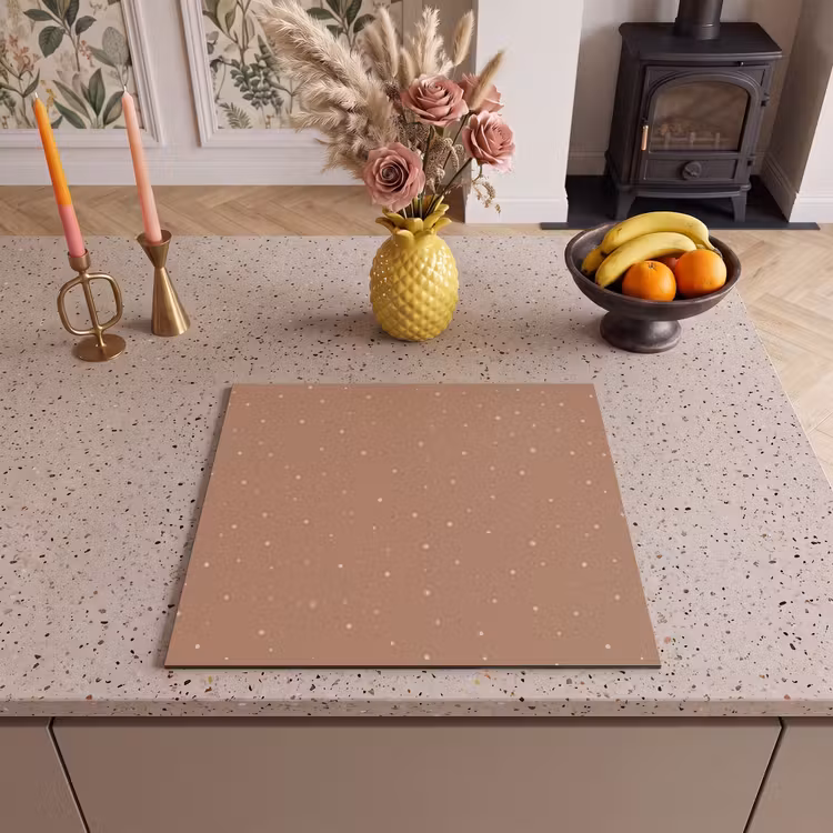 Herdabdeckplatte - Sternenstaub auf Terrakotta — 3