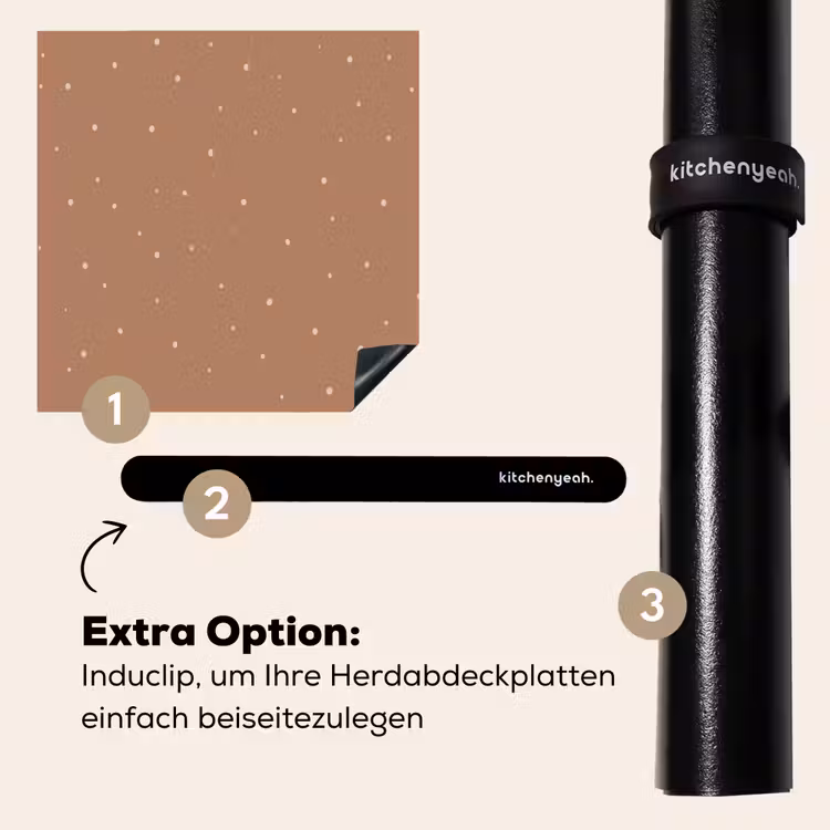Herdabdeckplatte - Sternenstaub auf Terrakotta — 8